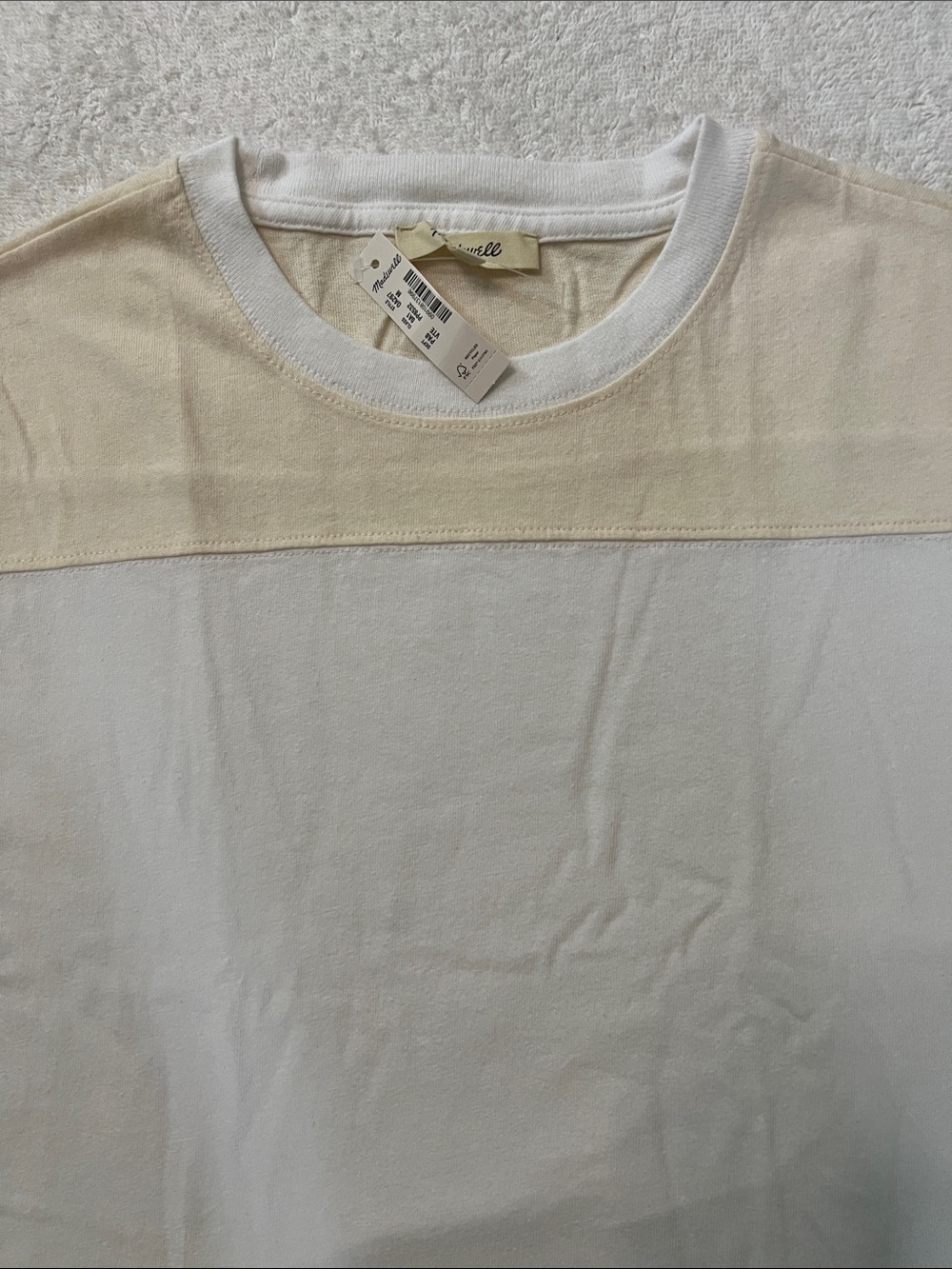 Madewell The Relaxed Varsity Tee in Vintage Jersey, Varsity Tee, M - Picture 2 of 8
